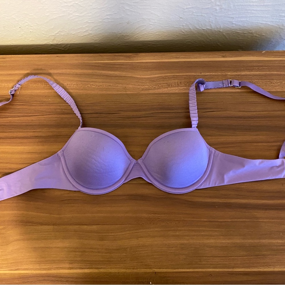 ThirdLove 24/7 Classic T-shirt Bra, purple sage. 32B